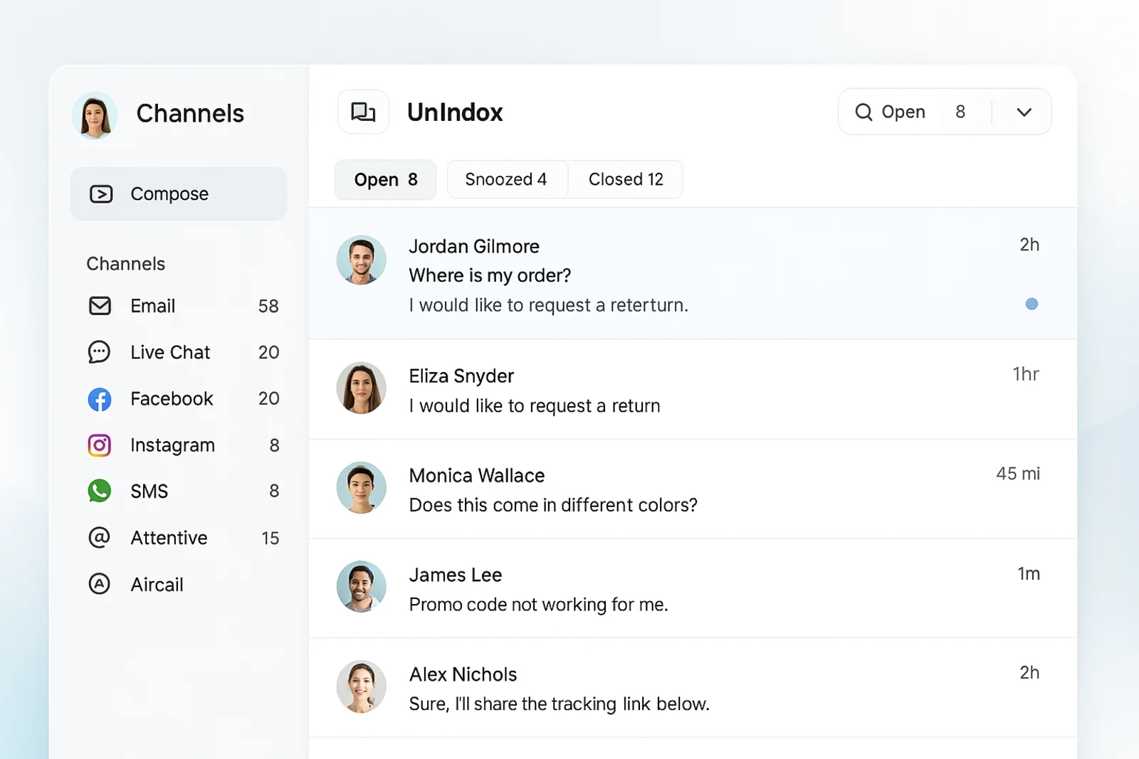 Richpanel Helpdesk interface